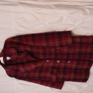 A New Day Plaid thin tweed Coat